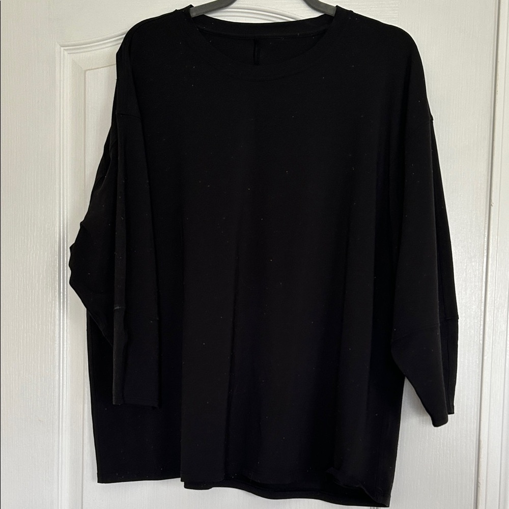 lululemon athletica Oversized Black Long Sleeve Top